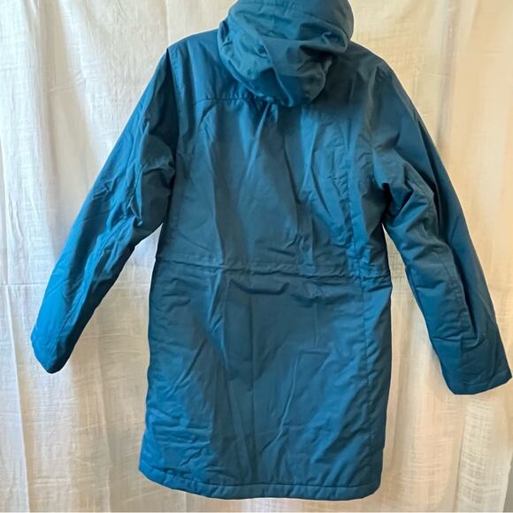L.L. Bean women’s blue weather resistant hooded parka coat size Small EUC - Picture 10 of 11
